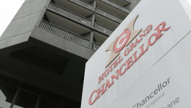 The woman is believed to have been infected at the Hotel Grand Chancellor.