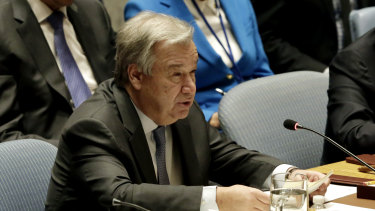 UN Secretary-General Antonio Guterres says the world is ‘‘suffering from a bad case of trust deficit disorder’’.