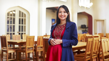 Alice Pung, pictured in 2015, was pregnant with her first child when she received a leaflet that said "No race mixing".