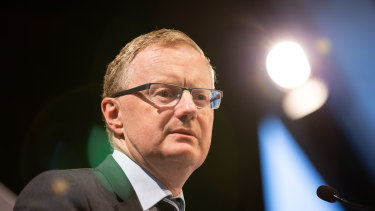 RBA governor Philip Lowe. The gap has widened between what the RBA and policy makers want and what they're getting.