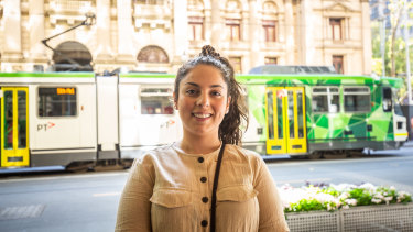 Carla Garro was in the CBD looking for work on Thursday morning.