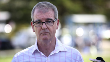 Glum: NSW Opposition Leader Michael Daley on Sunday. 