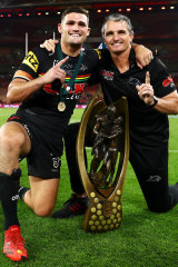 Nathan and Ivan Cleary after October’s grand final.
