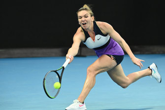 Simona Halep is through to the second round of the Australian Open.