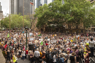 Sydney Climate Protest Town Hall Swamped With Demonstrators As Thousands Demand Action