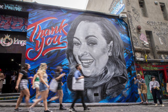 Barber's campaign has been rewarded with a mural. 