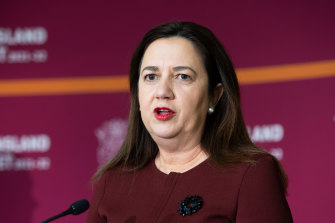 Queensland Premier Annastacia Palaszczuk wants to talk about how many Australians need to be vaccinated before we allow international travel again.