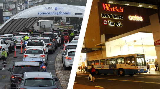 A man who visited Bondi Junction Westfield last weekend has tested positive to COVID-19.