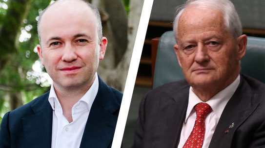 Matt Kean (left) and Philip Ruddock: both hail from Hornsby and were concerned about the impacts land-clearing codes would have on native bushland in their region.