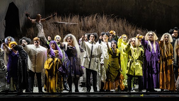 The cast of The Golden Cockerel at the 2022  Adelaide Festival. 