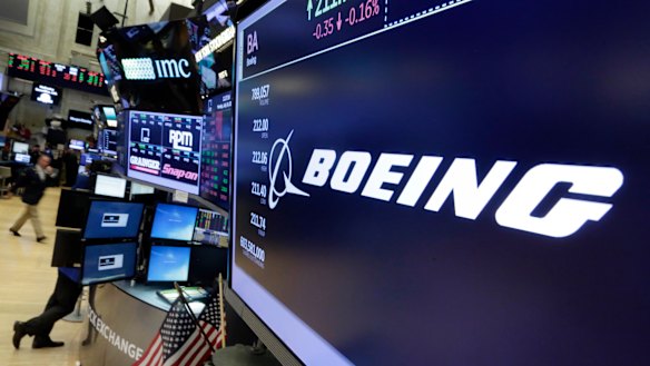 Boeing shares slid by nearly 6 per cent on the news. 