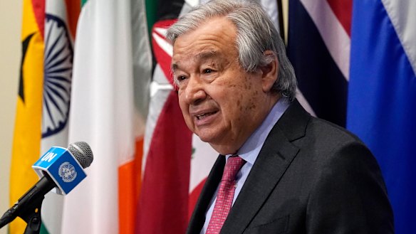 United Nations Secretary-General Antonio Guterres.