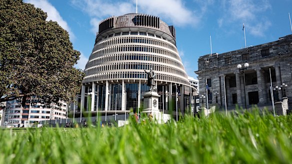 The New Zealand Parliament buildings in Wellington. The country became the envy of the world earlier this year when it succeeded in eliminating community transmission of the coronavirus.