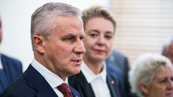 Nationals leader Michael McCormack and deputy Bridget McKenzie have been caught up in a public debate with colleagues over coal power.