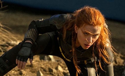 Scarlett Johansson as Black Widow.