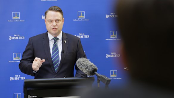 Brisbane lord mayor Adrian Schrinner said the state government needs to double the proportion of affordable units to be built above the new Gabba train station.