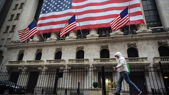 Despite periods of extreme volatility, the S&P 500 is up 45 per cent since Trump was elected. 