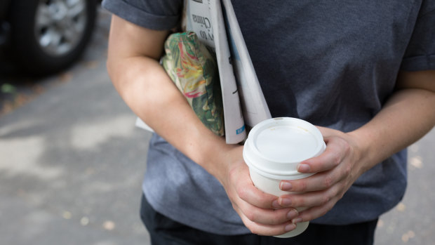 Takeaway coffee cups have become a symbol of 'cool'.