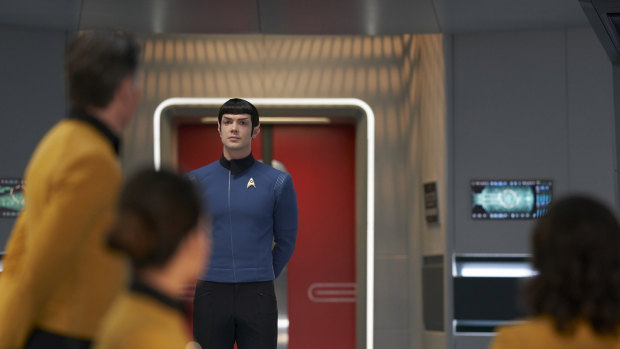 Reporting for duty: Spock returns to the USS Enterprise.