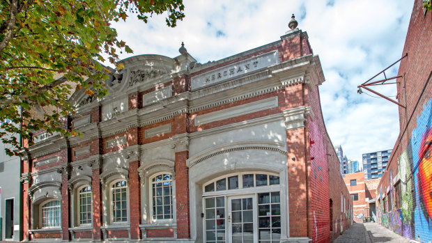 The historic office at 27-31 Dudley Street, West Melbourne.