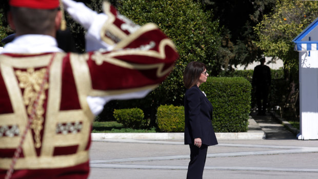 Katerina Sakellaropoulou, a 63-year-old senior judge, becomes the new Greek head of state.