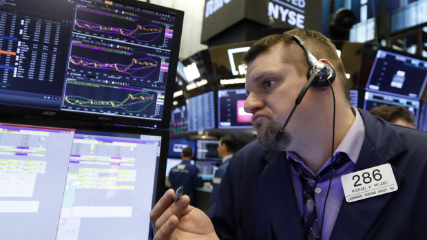 Wall Street finished just in the red after climbing off session lows in the afternoon. 