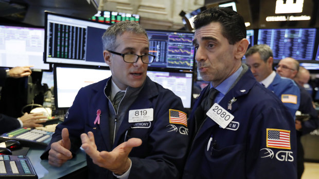 Wall Street suffered heavy losses as pessimism about the global economy hovered. 