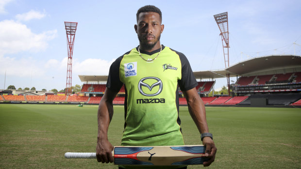 Keen to make a splash: Chris Jordan will make his Sydney Thunder debut on Sunday.