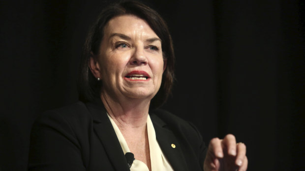 Anna Bligh (pictured at ASIC annual forum last week) says small businesses are in some of the best economic conditions for borrowing. 