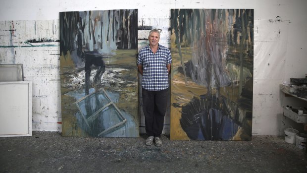 ‘They spin you out’ Dobell winner Euan Macleod in his Haberfield studio.