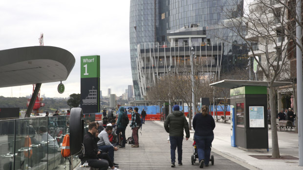 The Crown casino tower is expected to entice more visitors to Barangaroo when it opens at the end of the year.