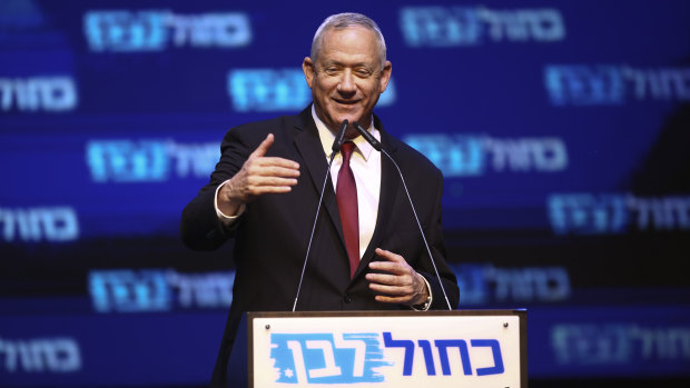 Blue and White leader Benny Gantz.