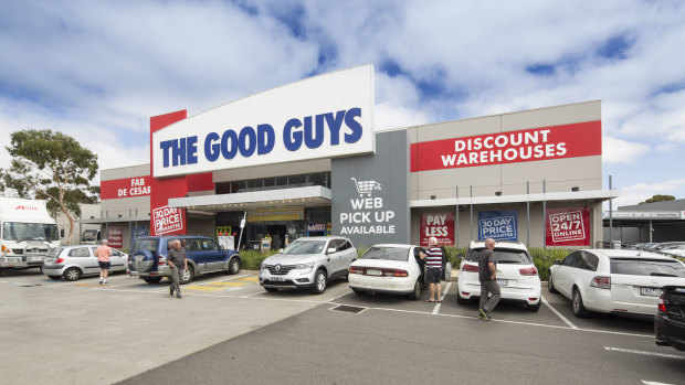 Sales at The Good Guys grew 0.6 per cent, well ahead of analyst expectations.