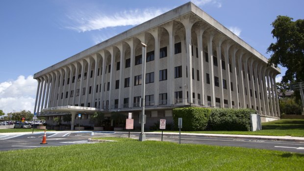 The federal court building stands in West Palm Beach, Florida, US.