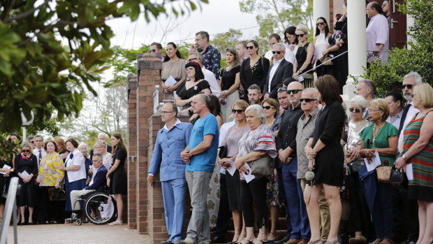 A strong crowd farewells Sammy Power for the final time on Friday.