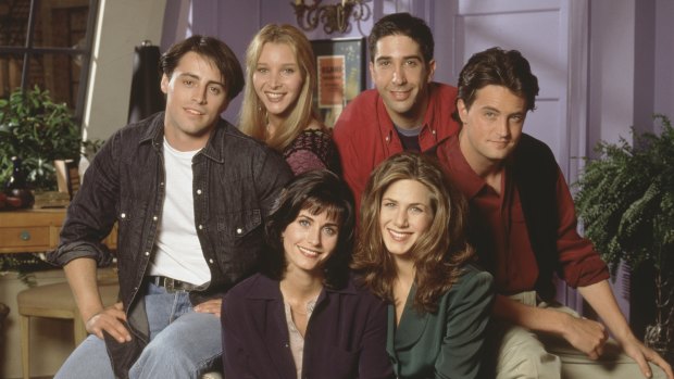 The way we were ... the cast of Friends as they appeared in the original series.