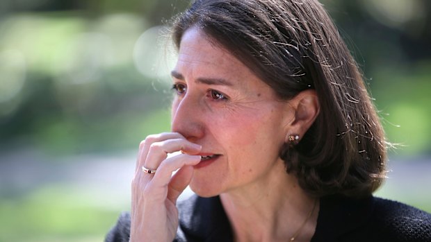 Gladys Berejiklian addresses the media after the Liberals' byelection loss.