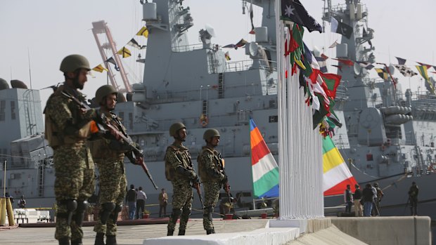 The five-day multinational exercise hosted by Pakistan Navy has begun near the southern port city of Karachi in an effort aimed at enhancing cooperation in keeping the seas safe from pirates, terrorists and smugglers.