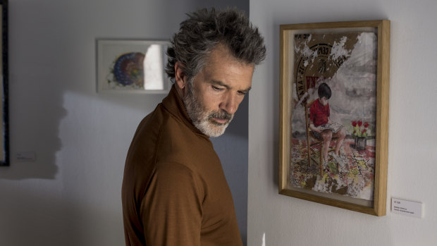 Antonio Banderas plays a film director not unlike Pedro Almodovar in Pain and Glory.