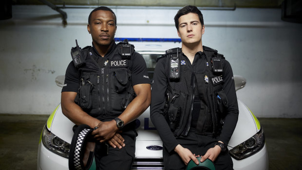 Ashley Walters and Jacob Ifan play two police officers with complicated personal lives in Cuffs. 