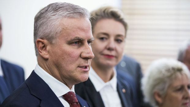 Nationals leader Michael McCormack and deputy Bridget McKenzie have been caught up in a public debate with colleagues over coal power.