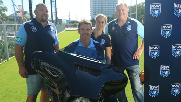 Frankly speaking: Brad Fittler prepares for his annual Hogs For The Homeless ride. He didn't hold back when it came to the Tigers' and Eels' contribution to the Blues.