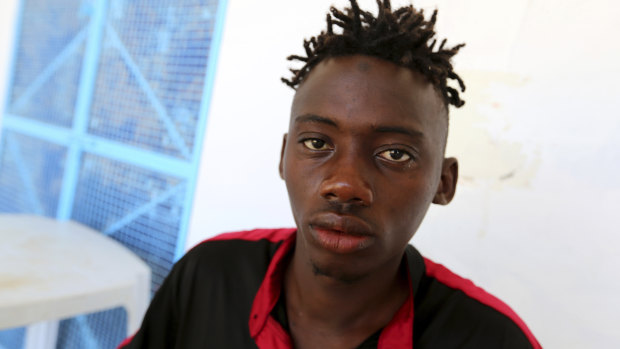 This Malian man survived a shipwreck off the coast of Tunisia on Thursday, that killed 82 of 86 migrants on board.