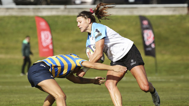 United States star Abby Gustaitis starred for Canberra on Sunday.
