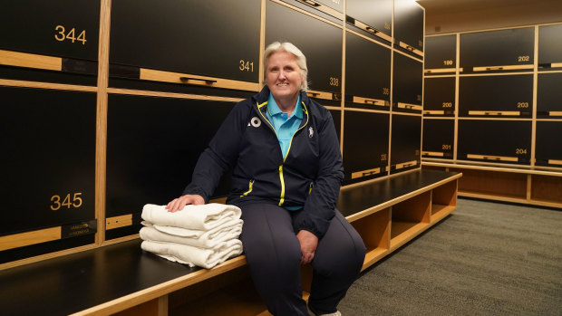 Linda Gordon has worked in the women’s change room at the Australian Open for 29 years.