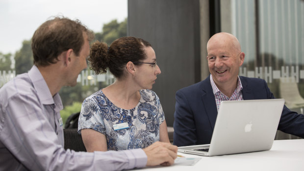 Stephen Mamouney (right) of BMG Advisory is helping clients with transition to single touch payroll - starting with BMG making the move itself.