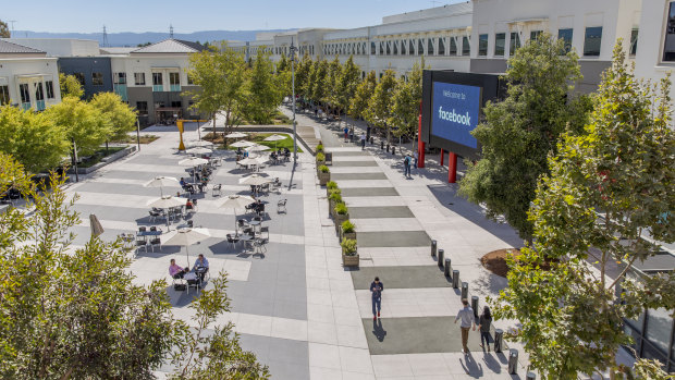 Facebook's massive Menlo Park campus is now mostly empty.