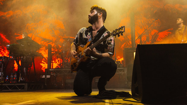 Foals seamlessly mixed their vintage tracks with newer material.

