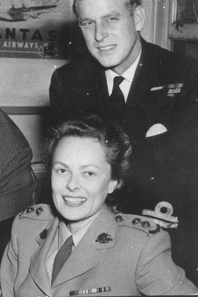 Prince Philip and Sue Other-Gee in Sydney in the mid 1940s.