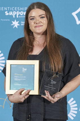 Wotherspoon won WA Apprentice of the Year 2024 at the 30th WA Training Awards.